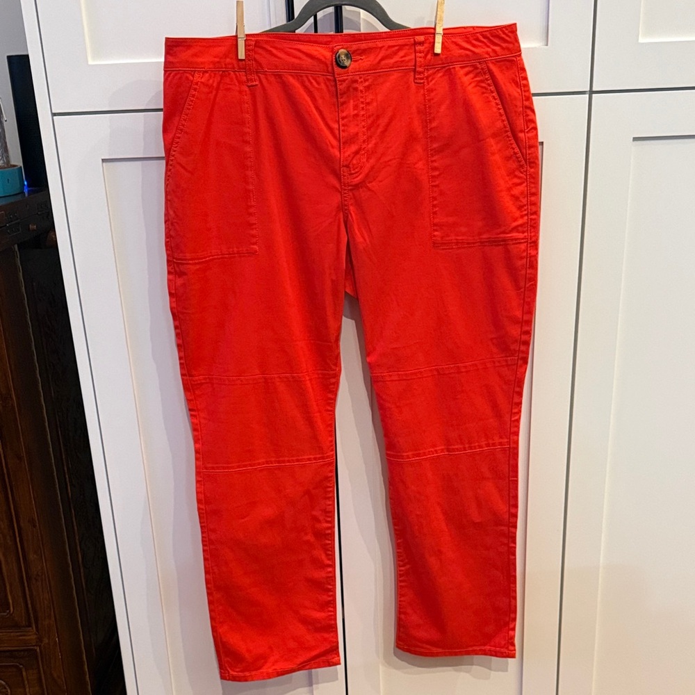 CAbi Women's bright orange Cropped Pants